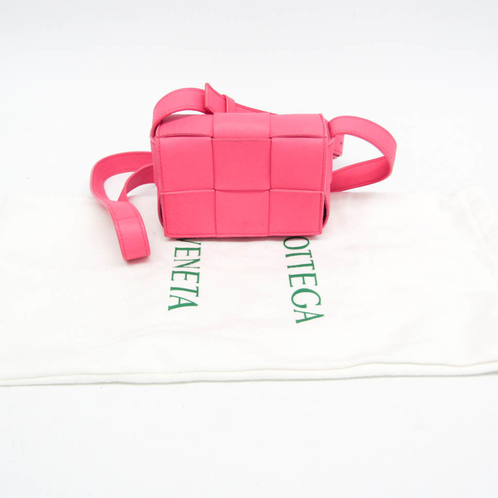BOTTEGA VENETA Leather Shoulder Bag Pink - Picture 12 of 12